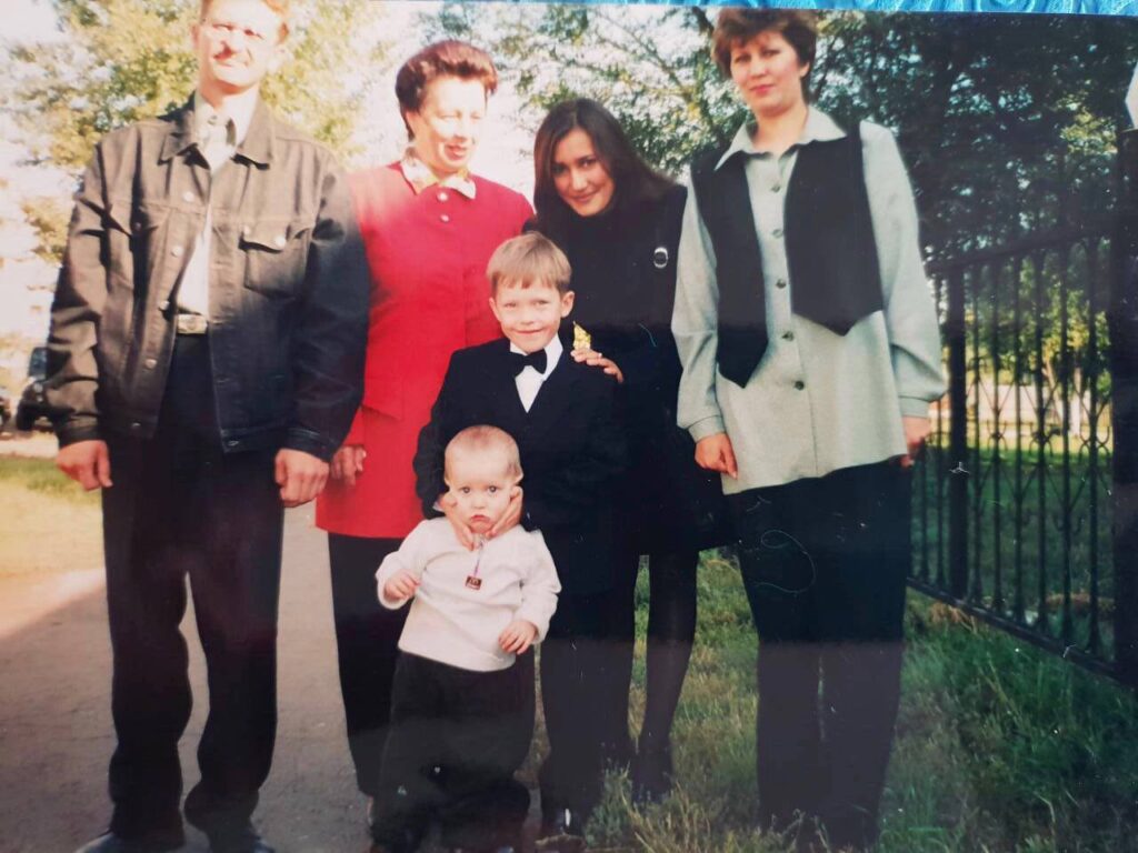 Глеб с родителями
